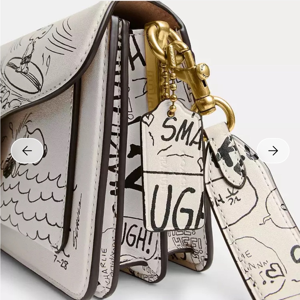 BNWT Coach x Peanuts Tabby Shoulder Bag 26 - Picture 11 of 16